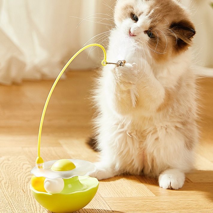 猫グッズ ふわもふ遊戯台 倒れないおもちゃ