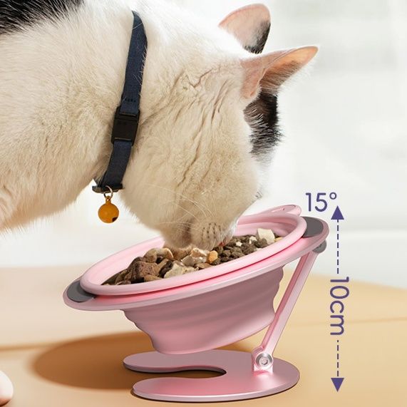 猫グッズ 猫ちゃん安心おでかけ折りたたみ食器