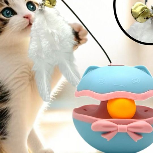 猫グッズ 魔法の回転ボール猫じゃらし