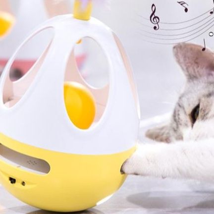 猫グッズ くるくるフェザーボール