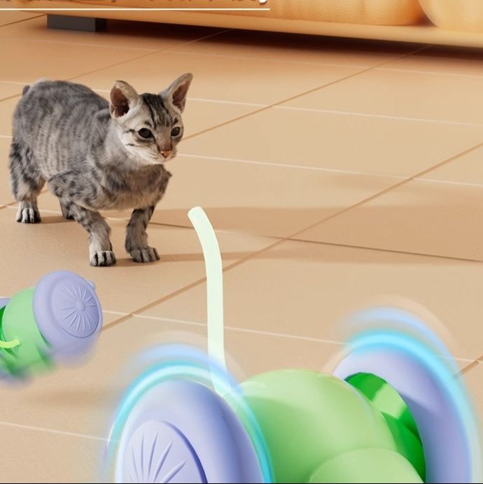 猫グッズ 自動ねずみ追いかけ遊具