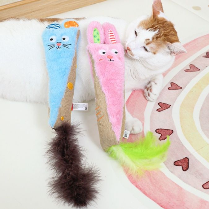 猫グッズ もふもふ猫の狩りごっこ抱き枕
