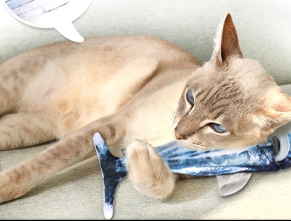 猫グッズ お魚抱き枕 ねこパートナー