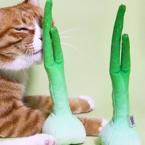 猫グッズ ねこの喜び 野菜のんびりクッション