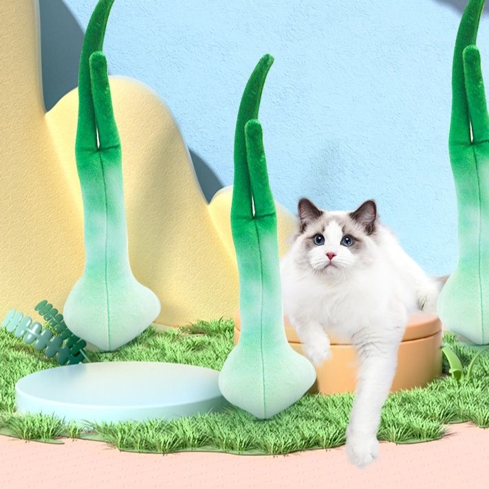 猫グッズ ねこの喜び 野菜のんびりクッション