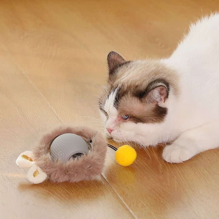 猫グッズ 自動回転猫じゃらし三段変化