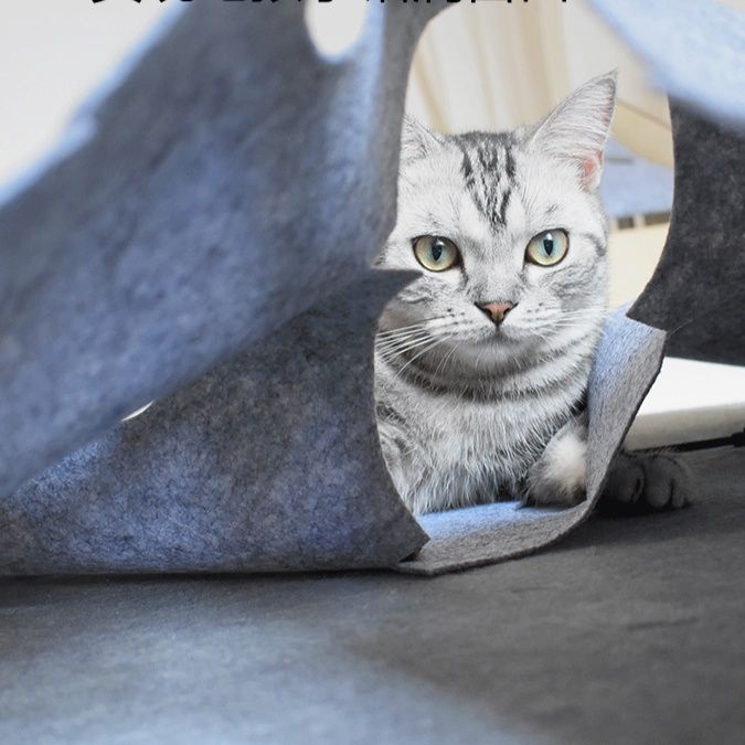 猫グッズ 迷路探検フェルトマット