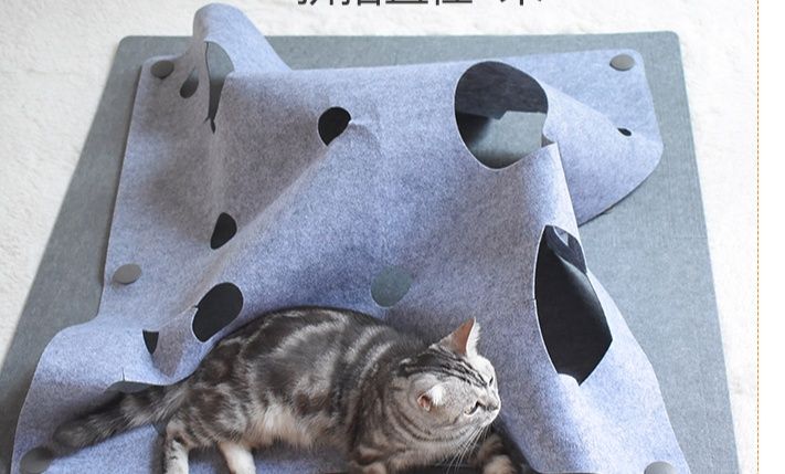 猫グッズ 迷路探検フェルトマット