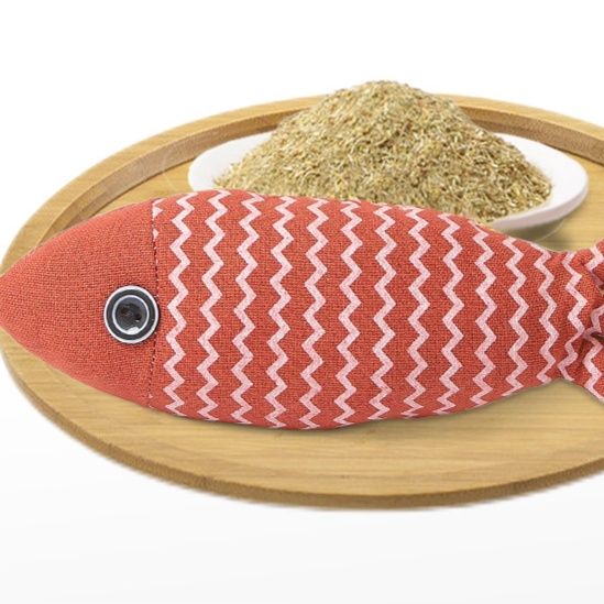 猫グッズ にゃんこ大好き 魚型おもちゃ