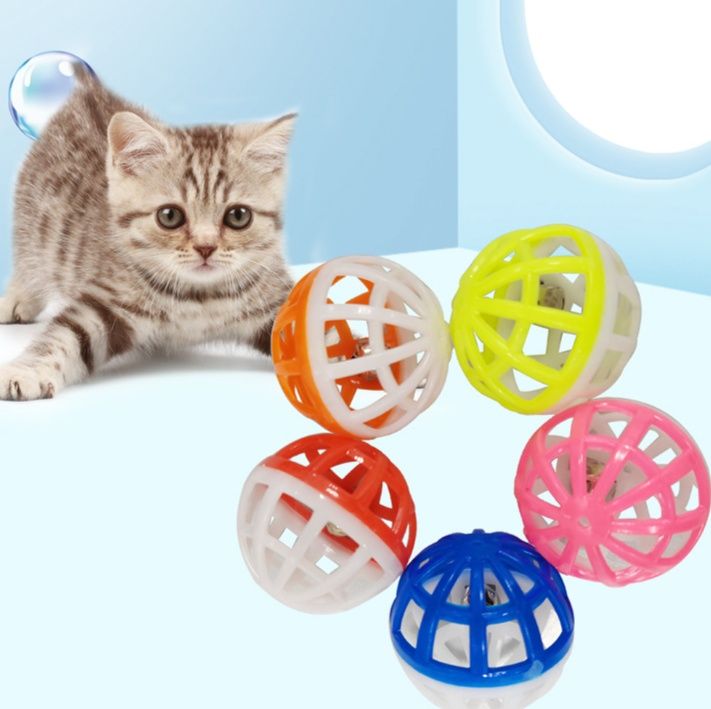 猫グッズ 鈴音転がる格子球おもちゃ