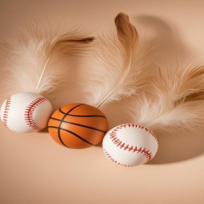 猫グッズ ふわふわスポーツボール猫じゃらし