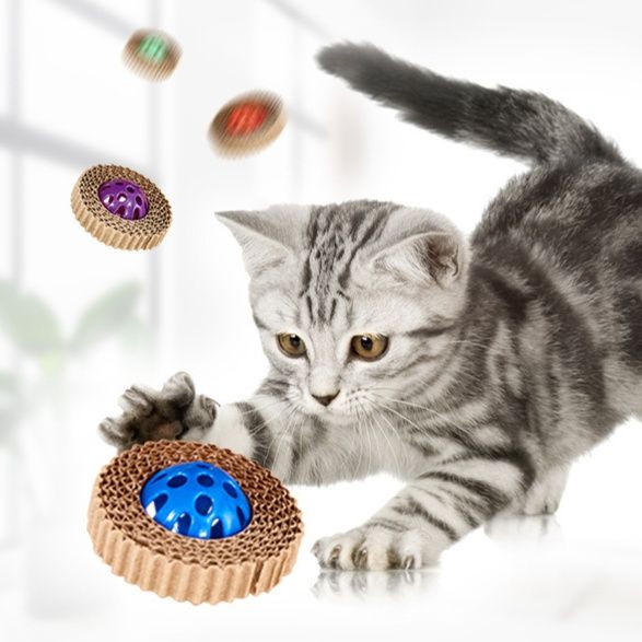 猫グッズ ねこ遊び 紙巣ころがしボール