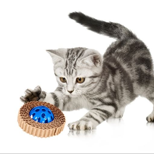 猫グッズ ねこ遊び 紙巣ころがしボール