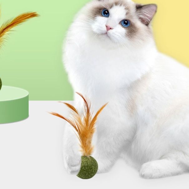 猫グッズ ふわもこ薄荷ボール