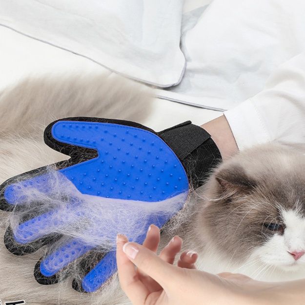 猫グッズ ふわモコブラシ手袋