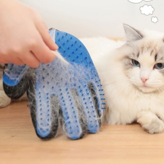 猫グッズ ふわモコブラシ手袋