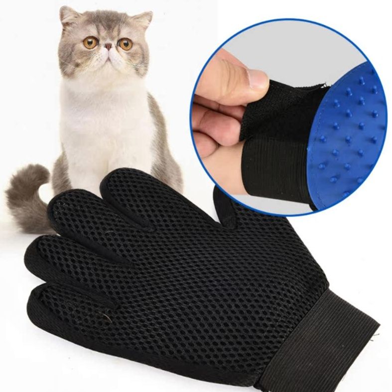 猫グッズ ふわモコブラシ手袋