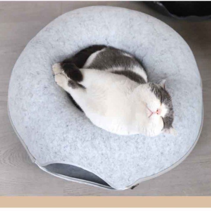 猫グッズ まるっと安心 猫用避難ドーナツベッド