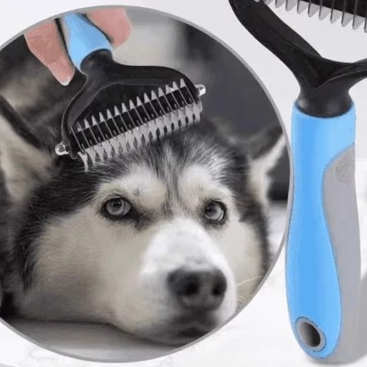 猫グッズ 双面刃付きペット毛玉開結櫛