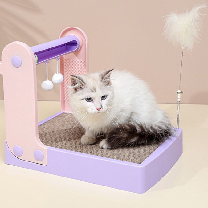 猫グッズ 運動不足解消グッズ 猫 専属多機能爪研ぎ遊び場