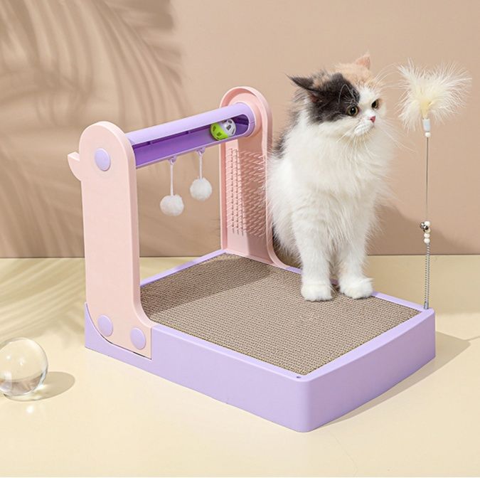 猫グッズ 運動不足解消グッズ 猫 専属多機能爪研ぎ遊び場