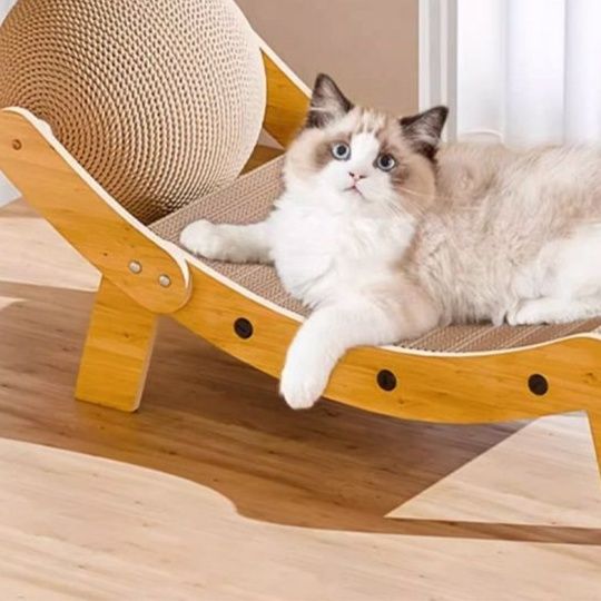 猫グッズ 運動不足解消グッズ 多機能爪研ぎ猫椅子
