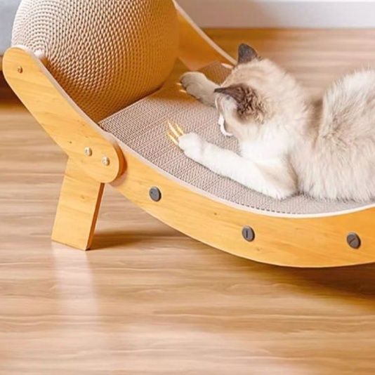 猫グッズ 運動不足解消グッズ 多機能爪研ぎ猫椅子