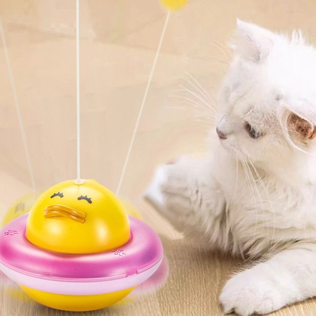 猫グッズ 運動不足解消グッズ ゆらゆら あひる 猫じゃらし玩具