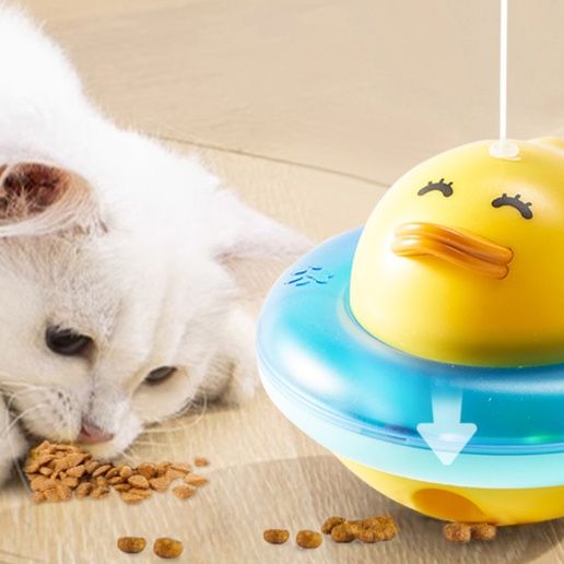 猫グッズ 運動不足解消グッズ ゆらゆら あひる 猫じゃらし玩具