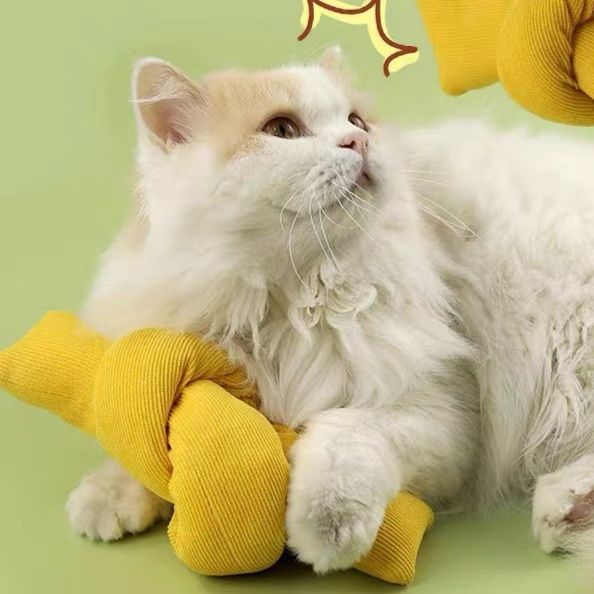 猫グッズ 運動不足解消グッズ 猫 結び 抱き枕運動玩具