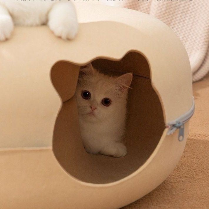 猫グッズ 運動不足解消グッズ 猫ちゃん 隠れんぼ ドーナツ型 遊び場