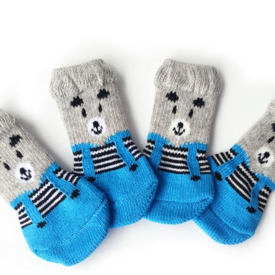 猫グッズ 防災グッズ 猫用緊急時滑り止め保護靴下