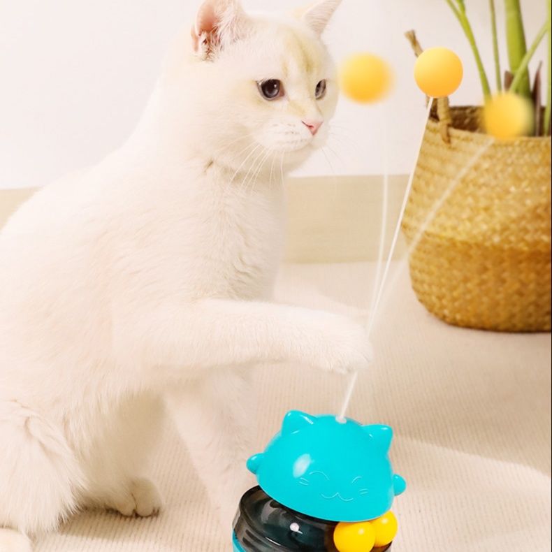猫グッズ 運動不足解消グッズ 猫ちゃん夢中回転式知育玩具