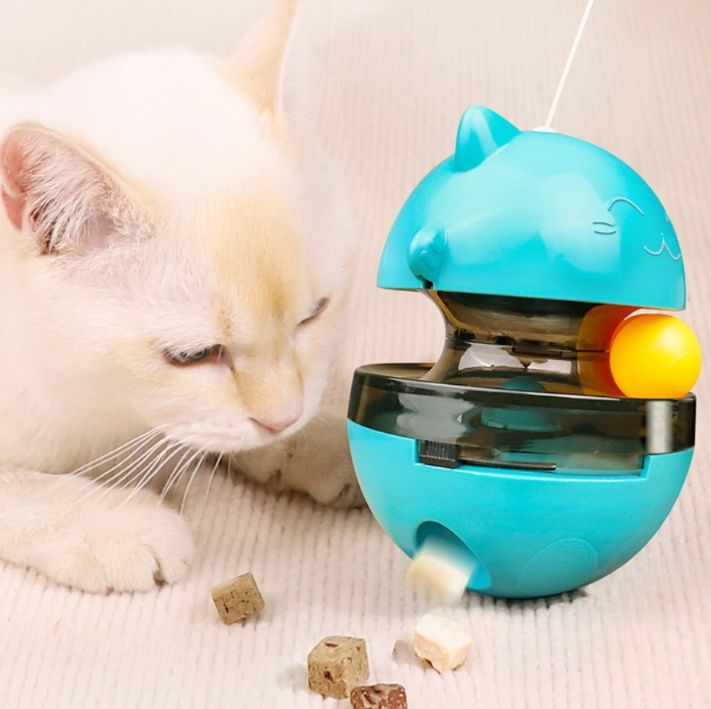 猫グッズ 運動不足解消グッズ 猫ちゃん夢中回転式知育玩具