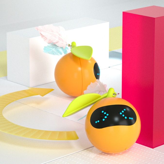 猫グッズ 運動不足解消グッズ 自動光追跡電動ゲームボール