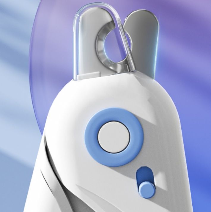 猫グッズ 照明灯付き猫用爪切り 安全ギロチン型