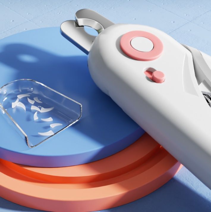 猫グッズ 照明灯付き猫用爪切り 安全ギロチン型