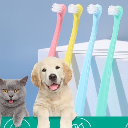 猫グッズ 愛猫の歯を守る柔らか小型ペット用歯ブラシセット