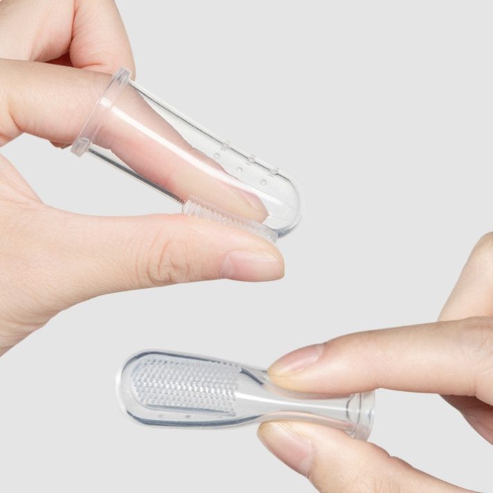 猫グッズ 猫用指サック型歯磨きブラシセット