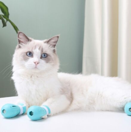 猫グッズ爪切りグッズ引っかき防止フットカバー