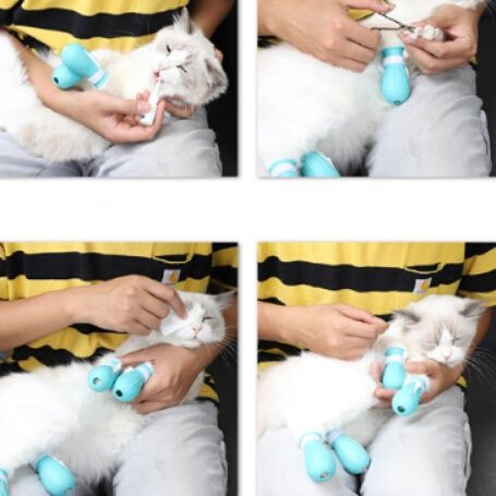 猫グッズ爪切りグッズ引っかき防止フットカバー