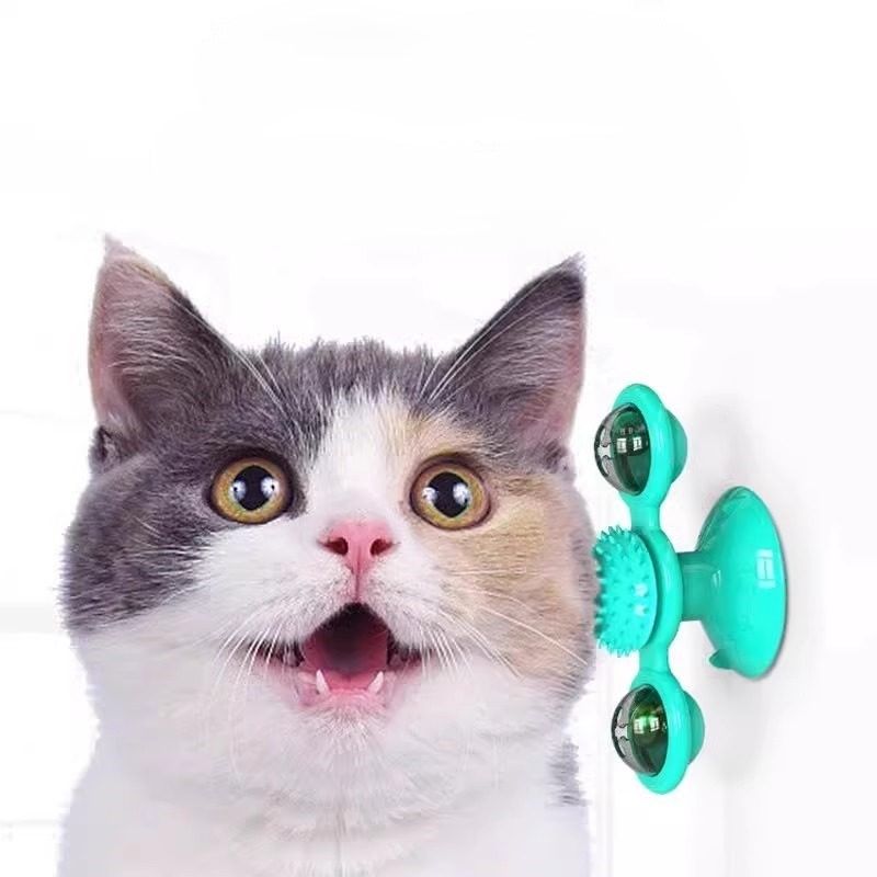 猫グッズ運動不足解消グッズ回転風車知育玩具