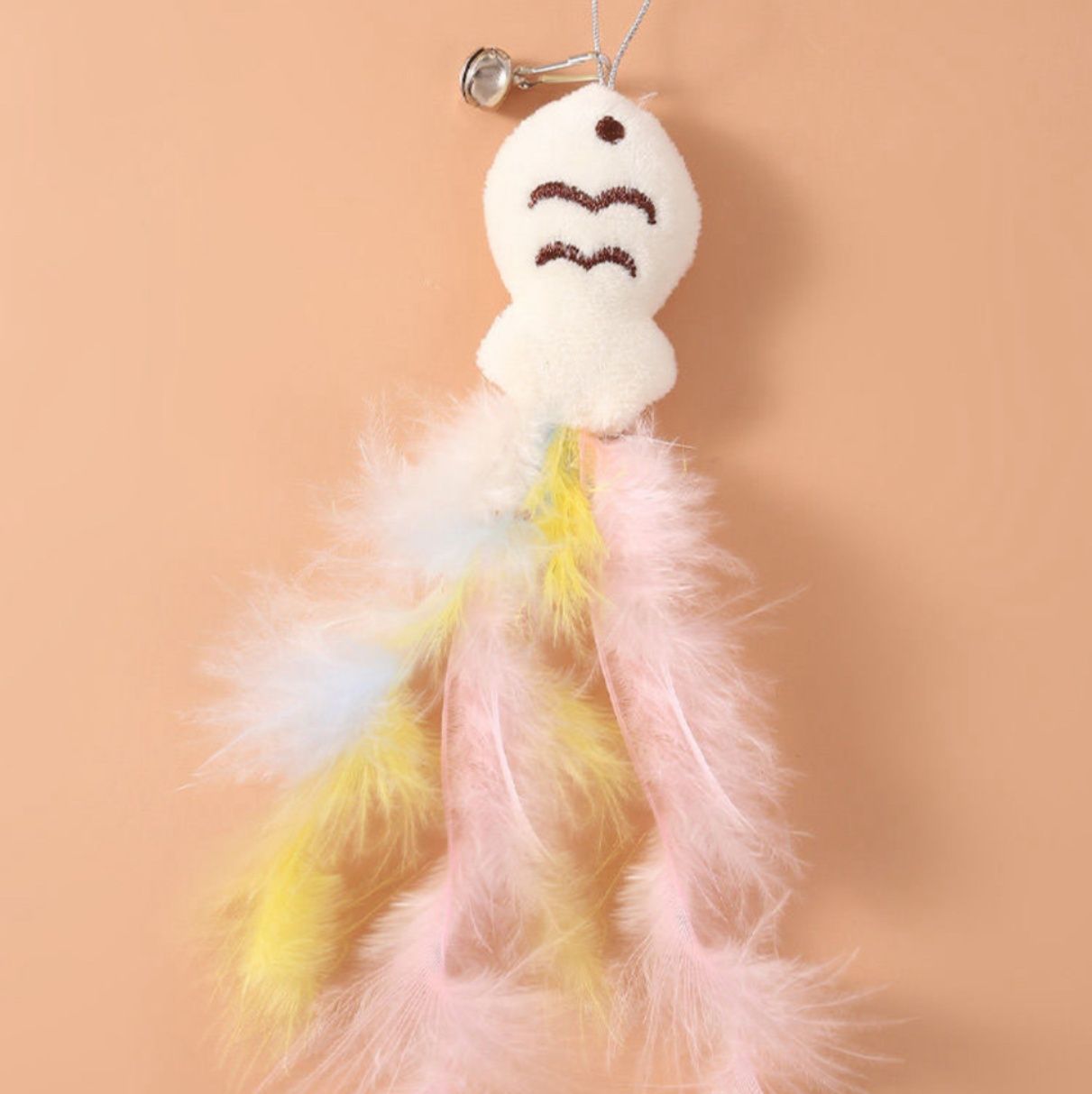 猫グッズ運動不足解消グッズ揺れる羽根付き猫じゃらし