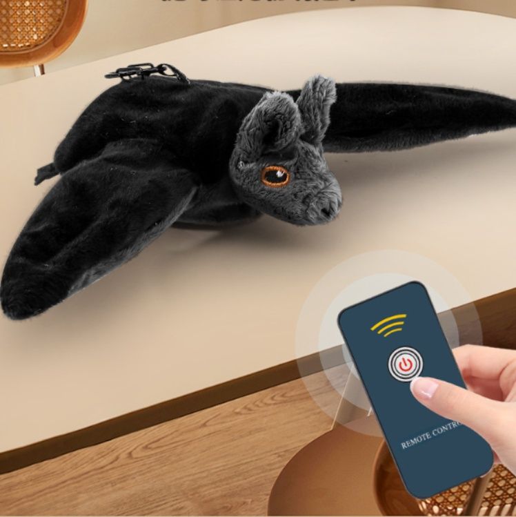 猫グッズ運動不足解消グッズ狩猟本能刺激こうもり型電動猫じゃらし