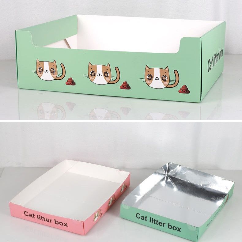 猫グッズ防災グッズ折り畳み式紙製簡易猫砂箱