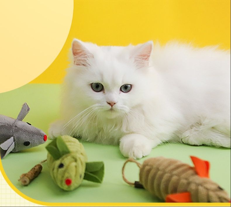 猫グッズ 猫薄荷入りねずみモチーフ蹴りぐるみセット