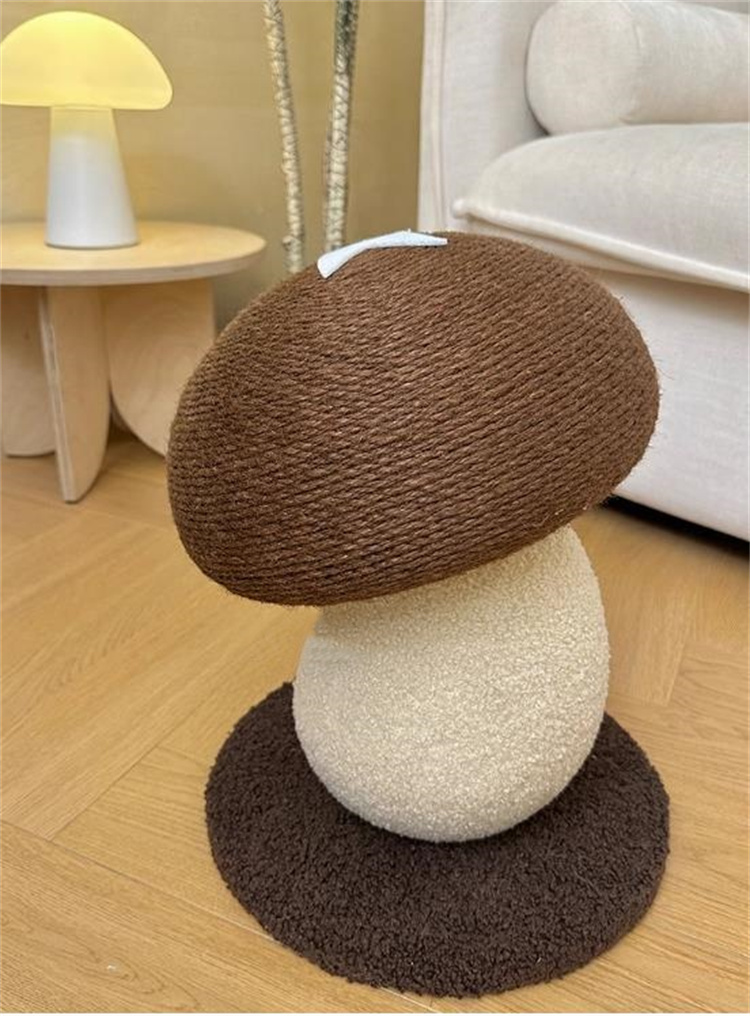 猫グッズ 屑が出ない麻縄キノコ型爪とぎ爪切りグッズ耐磨耗