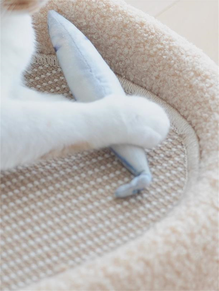 猫グッズ 防災対応猫用爪とぎマット付きソファーベッド