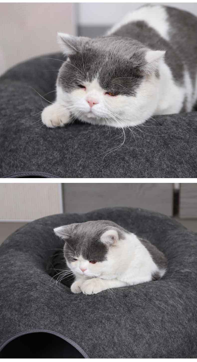 猫グッズ まるっと安心 猫用避難ドーナツベッド