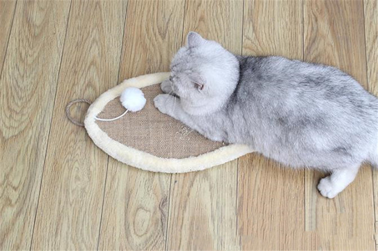 猫グッズ 猫耳型爪とぎマット 爪切りグッズ 壁保護 耐久猫用品